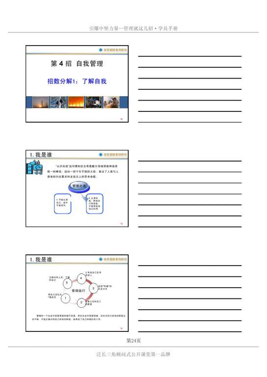 吴群学《管理就这几招》学员手册