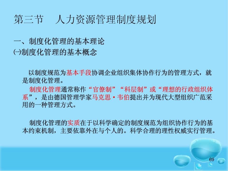 人力资源管理制度体系