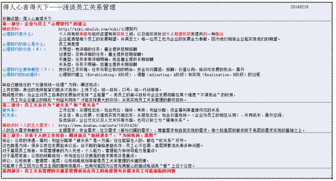 “得人心者得天下——浅谈员工关系管理”读后感