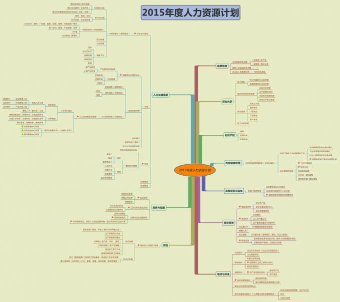 2015年集团发展之人力资源计划