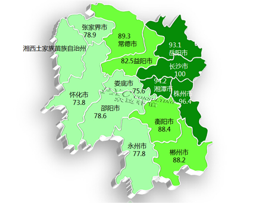 2014年湖南省薪酬地图发布