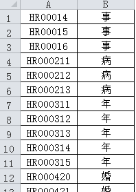 课时3请休假数据整理学习