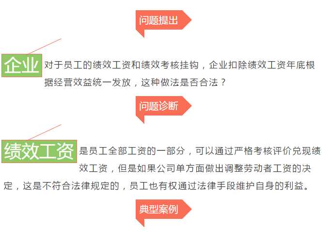 员工的绩效工资企业年底发合法么？