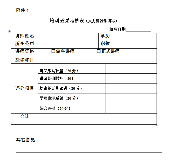 LB公司内训师管理制度