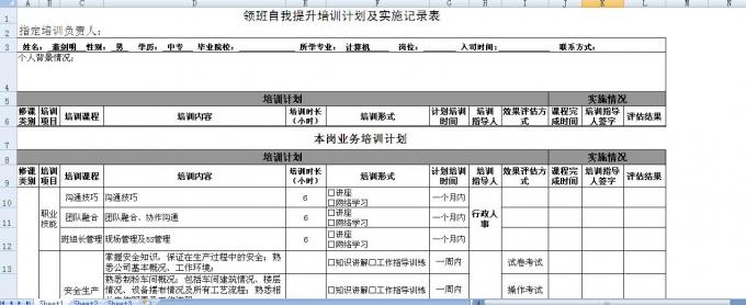 公司表格优化