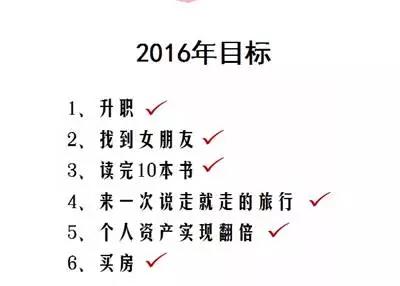 2016，你说过的目标还有多远