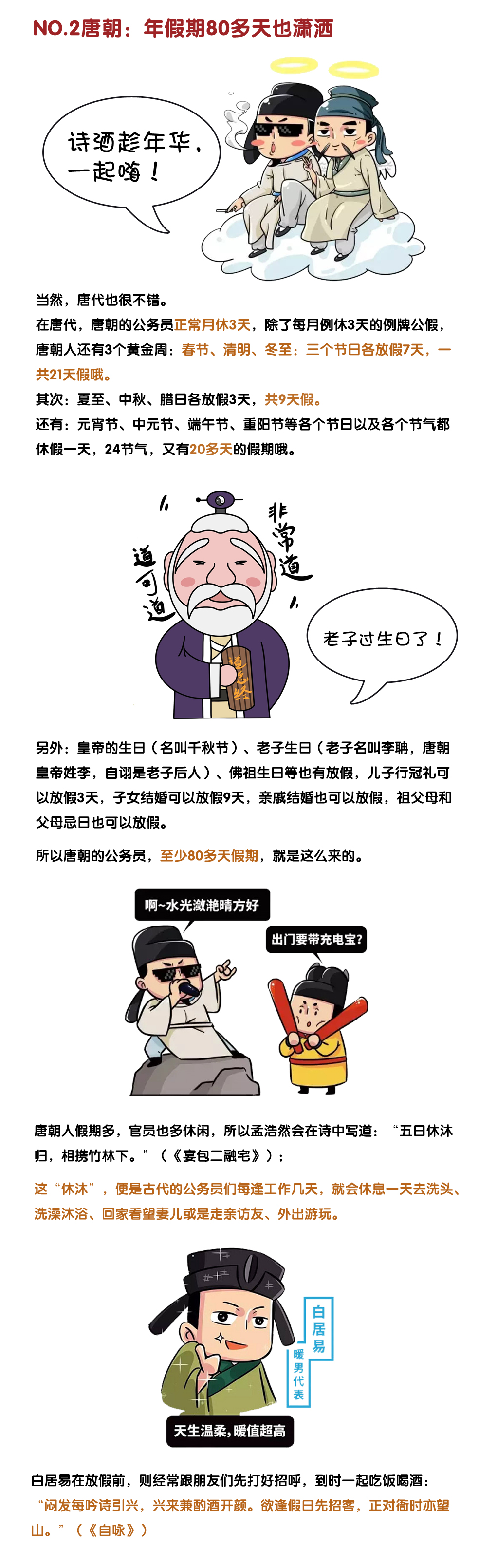 趣闻丨古代人假期VS现代人假期