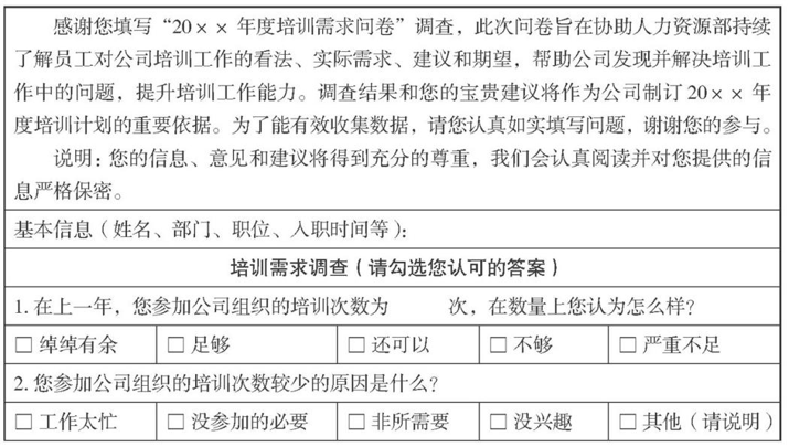 【会员四月主题】1、聚焦关键岗位，做好培训需求调研