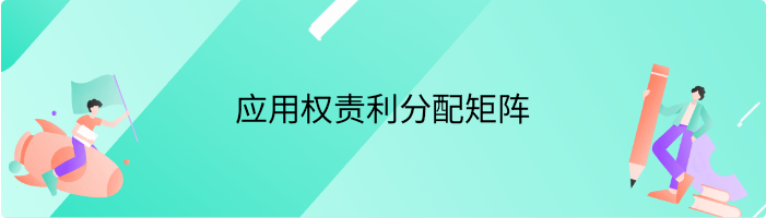 应用权责利分配矩阵时，要注意哪些原则