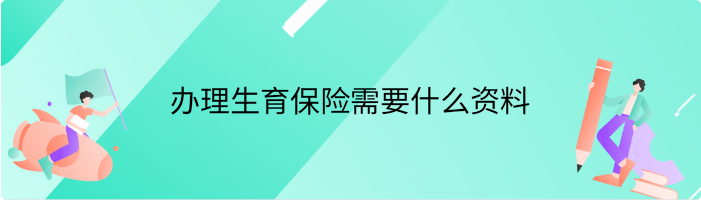 办理生育保险需要什么资料