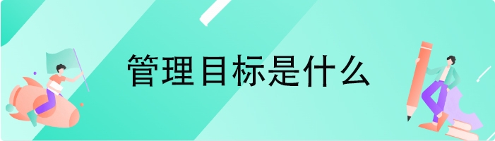 管理目标是什么