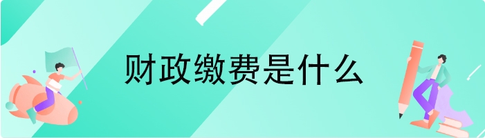 财政缴费是什么