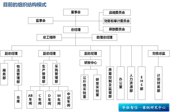 某化工企业组织结构优化与运营模式调整项目