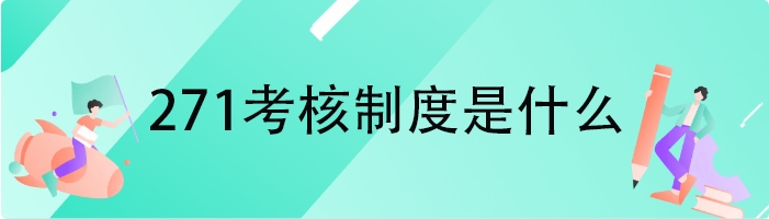 271考核制度是什么