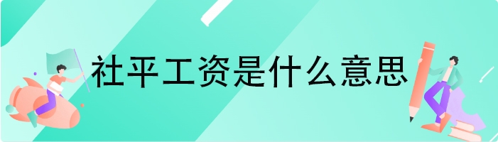 社平工资是什么意思