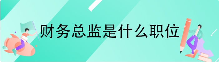 财务总监是什么职位