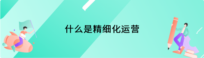 什么是精细化运营