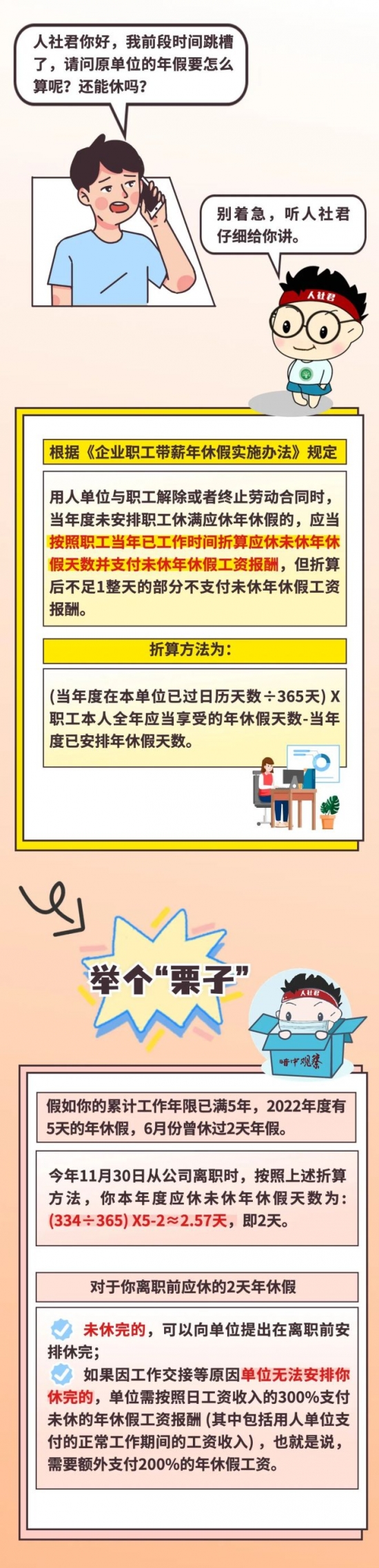 人力葵花, 新进单位员工能否享受年休假？跳槽后年假会清零吗？
