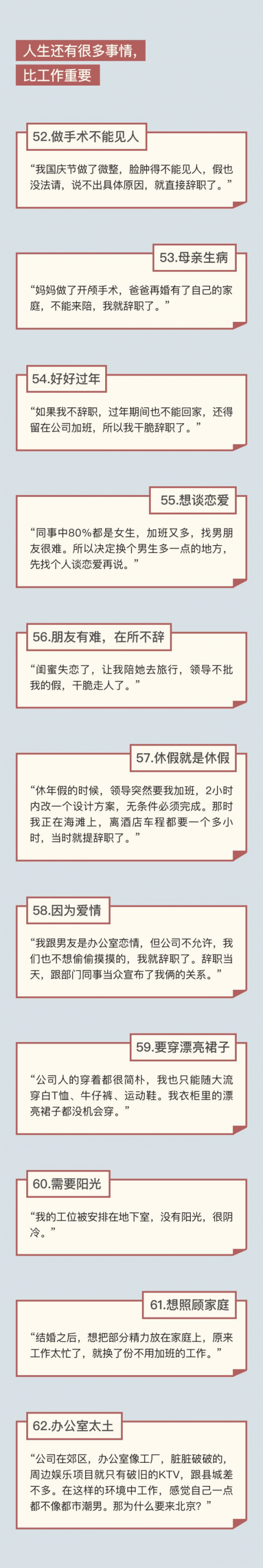 人力葵花, 95后离职的69个理由，看到第3个我就忍不住……