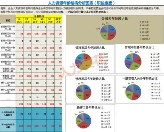 人力葵花, 公司人员结构分析.xls