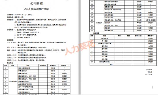 人力葵花, 办一场靠谱的员工团建活动，你需要这套资料！