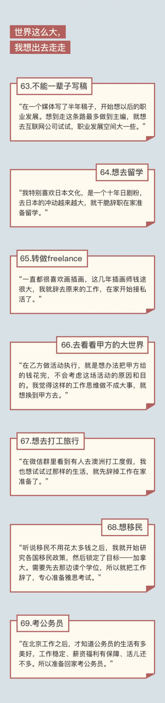 人力葵花, 95后离职的69个理由，看到第3个我就忍不住……