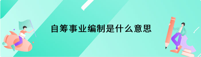 自筹事业编制是什么意思