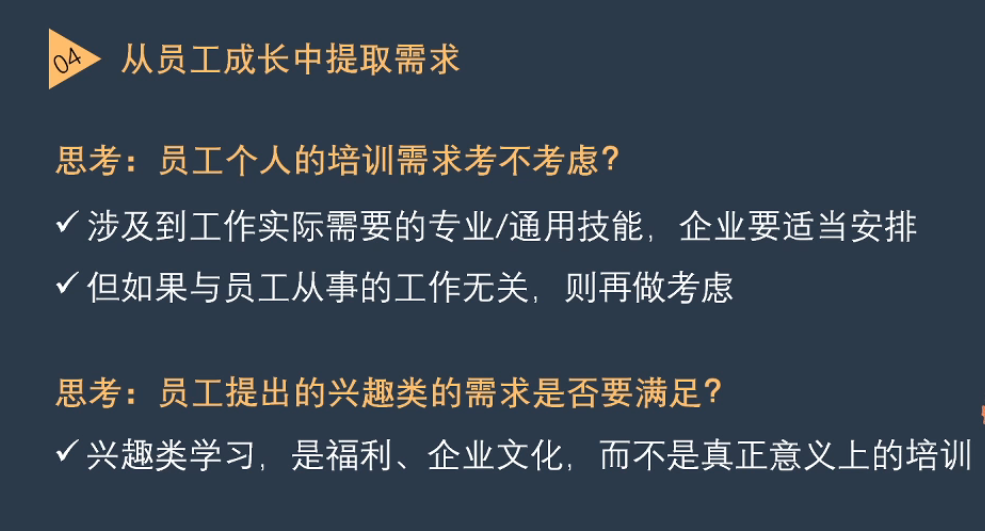 李广27435的课堂笔记-培训需求的分类与培训需求调研落