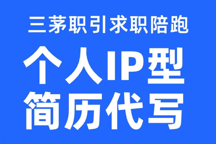 三茅职引求职陪跑-个人IP型简历代写