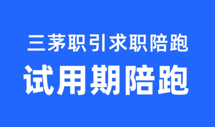 三茅职引求职陪跑-试用期陪跑