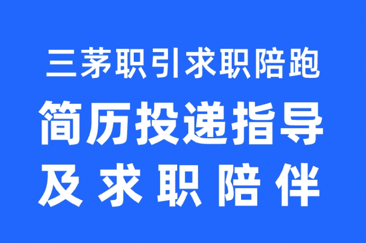 三茅职引求职陪跑-简历投递指导及求职陪伴
