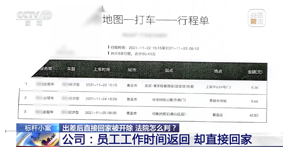 【典型案例】员工出差归来直接回家，被算旷工遭开除！法院这样判