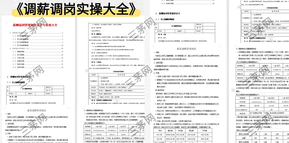 员工合法调薪调岗操作指南
