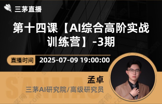 第十四课【AI综合高阶实战训练营】-3期