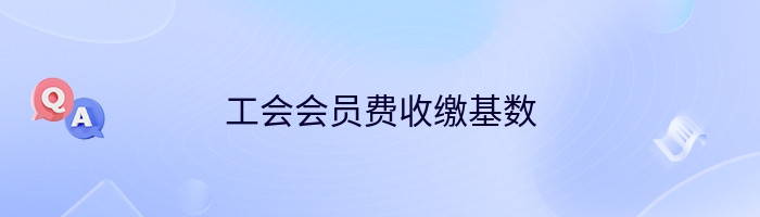 工会会员费收缴基数