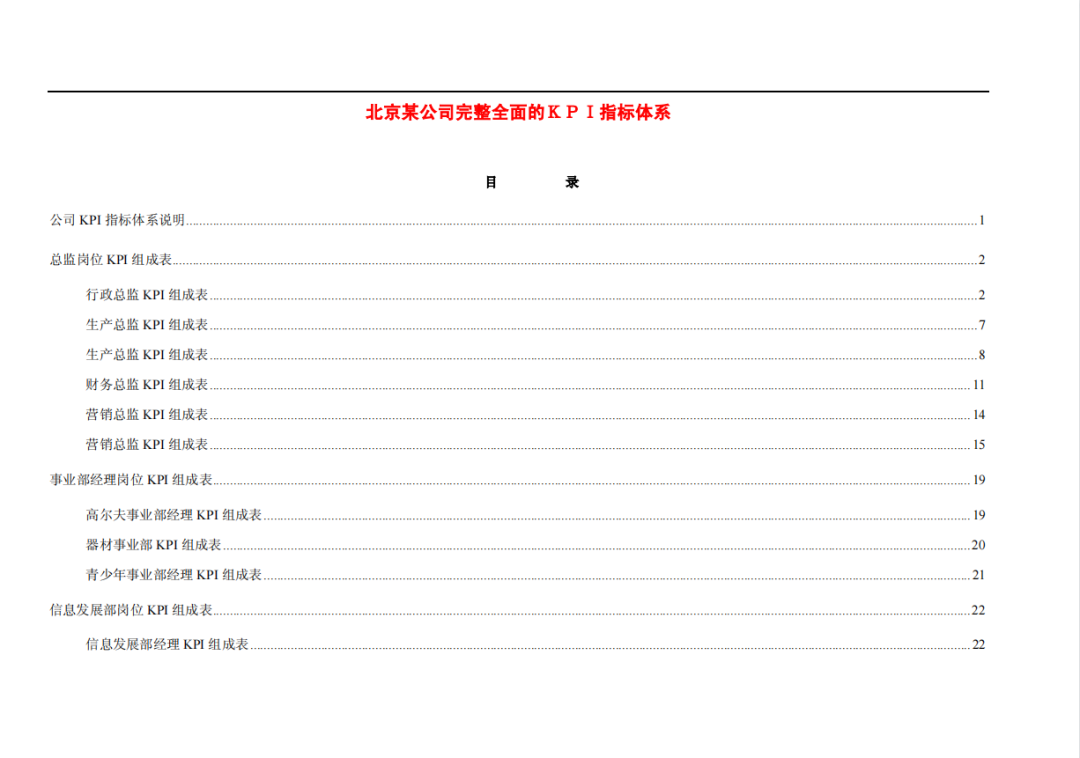 史上最全岗位绩效考核模板（520份），拿来即用！