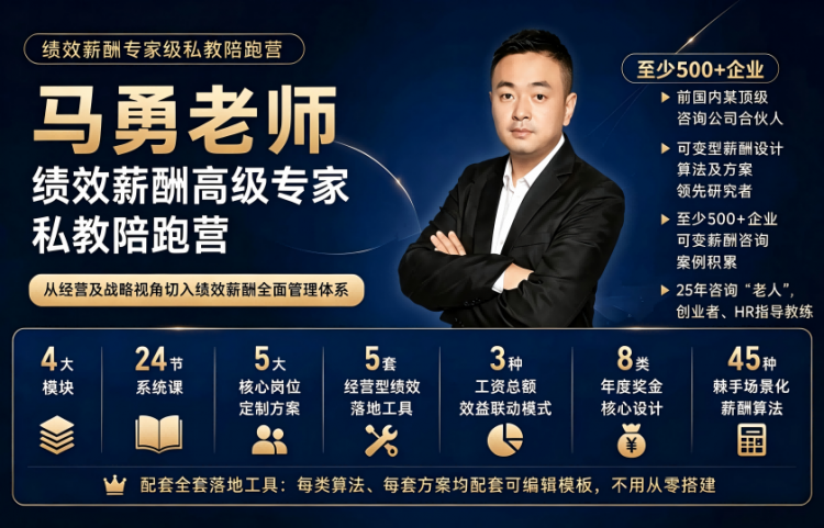 全域薪酬绩效体系顶层设计高阶私教营