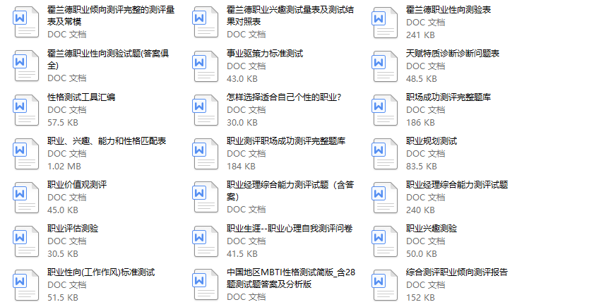 别让你的人才跑了！最强人才测评全套资料包122份（HR必收藏）