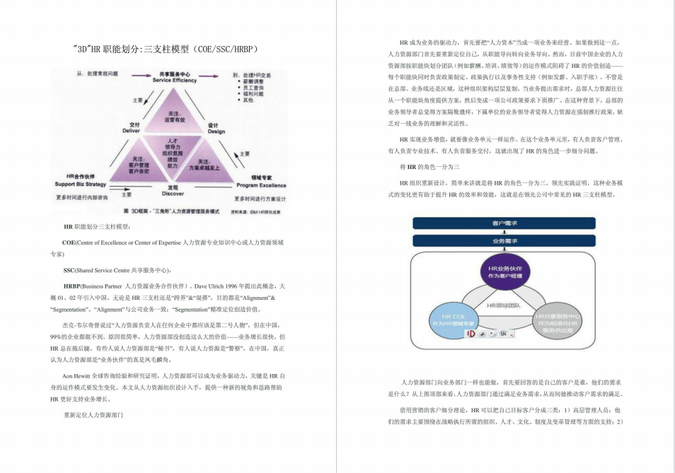 做了三年HRBP,才真正看懂三支柱!(附实操资料包)