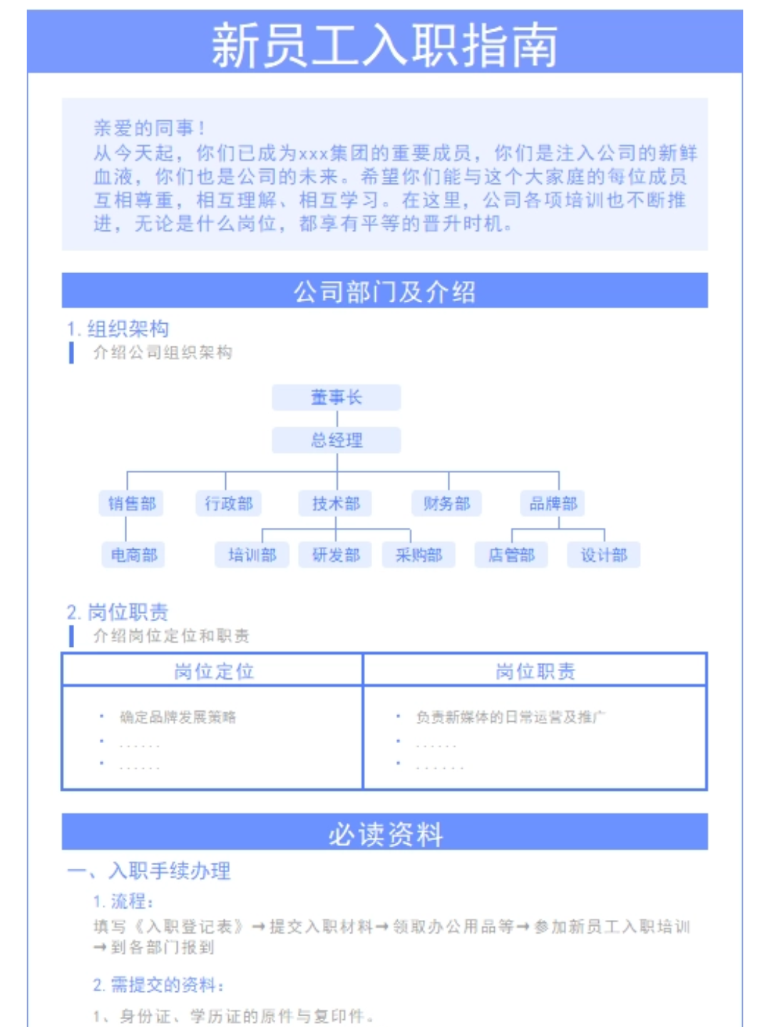 新员工入职工作指引清单.xls