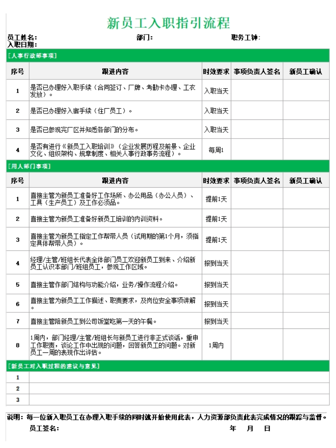 新员工入职工作指引清单.xls