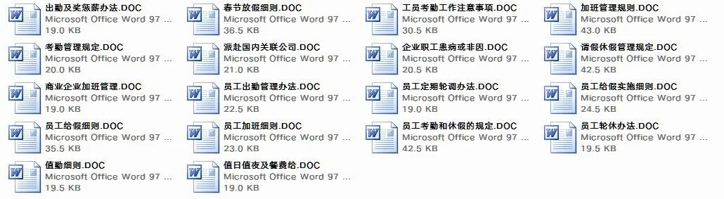 企业人事行政管理大全(729份)